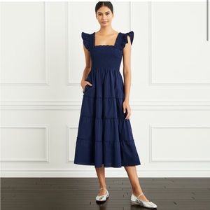 Original Hill House Home Navy Cotton Ellie Nap Dress